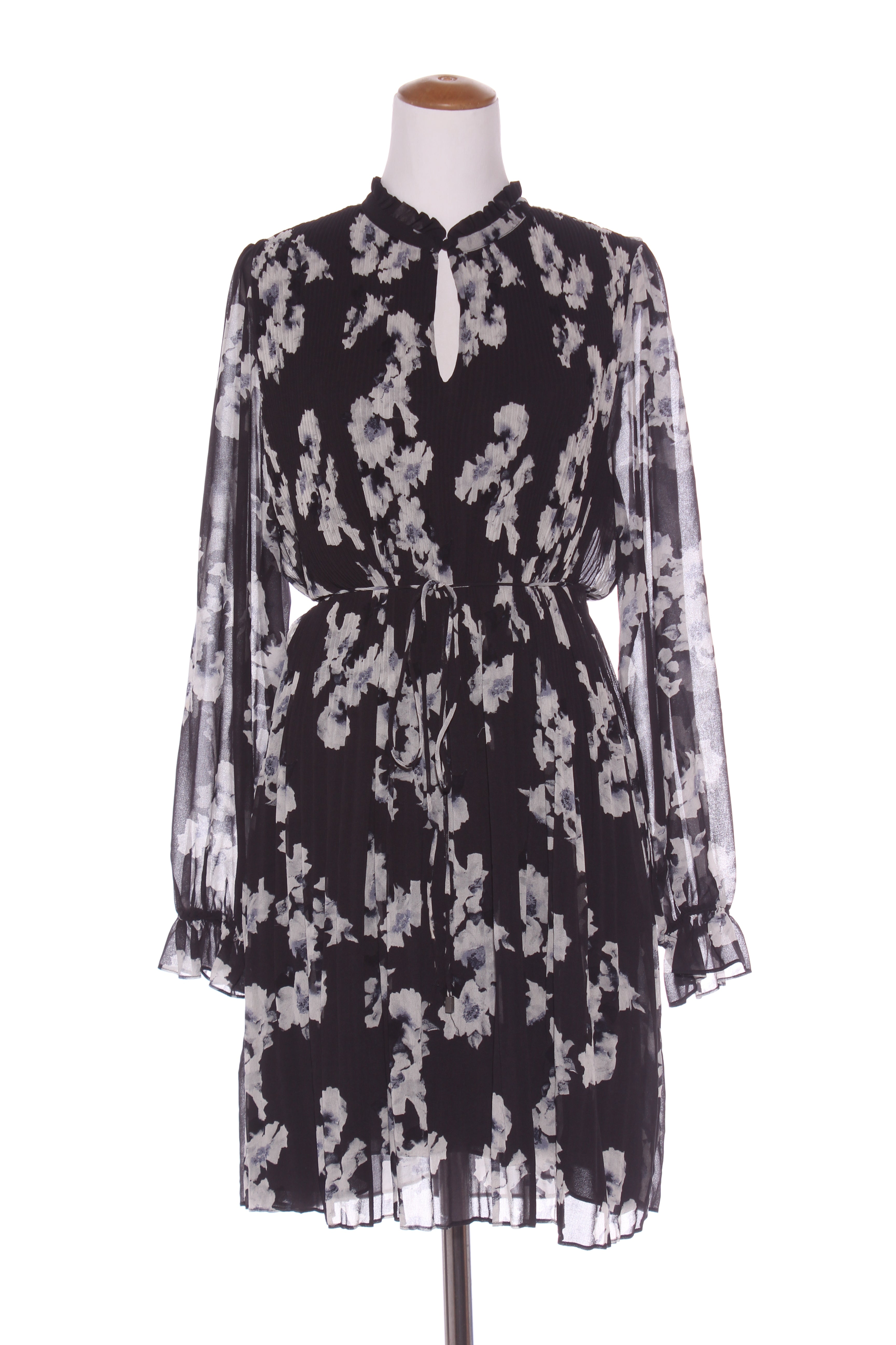 witchery pleated dress Texture Cotton Mini Dress