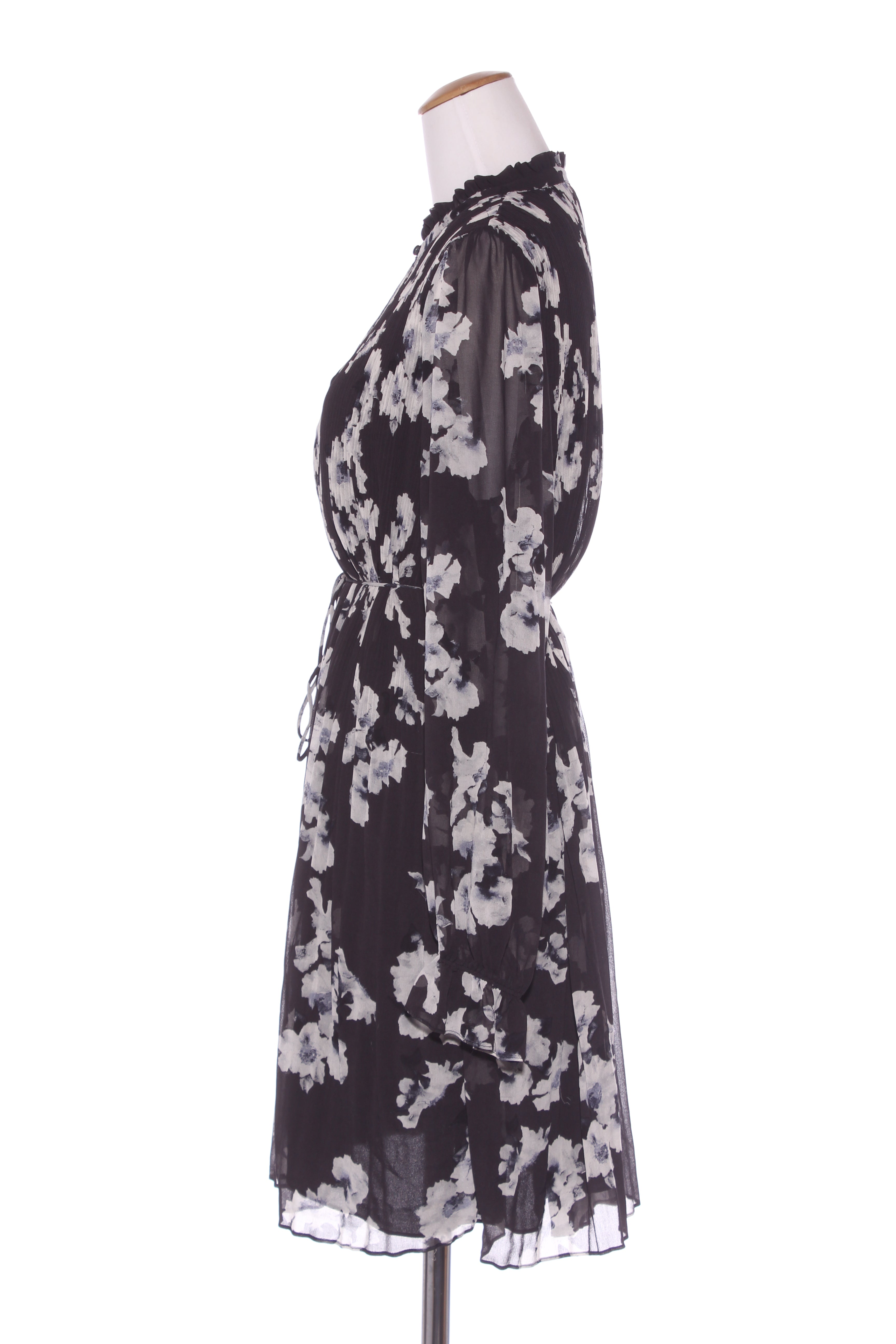 witchery pleated dress Texture Cotton Mini Dress