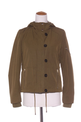 TOPSHOP - Khaki hooded jacket! 8-10