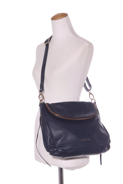 SABEN - Navy leather Frankie bag!