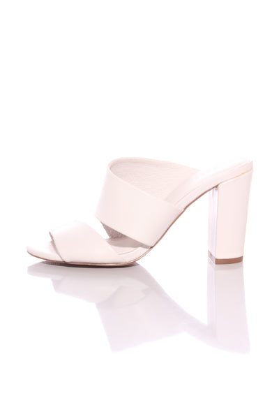 SEED - Leather block heels - Bone white! 38