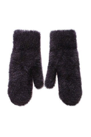GLASSONS - Snuggly faux fur knit mittens!