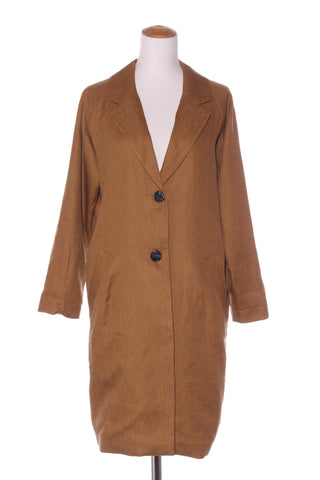 GRACE HILL - Linen blend duster coat - Ochre! 12-14