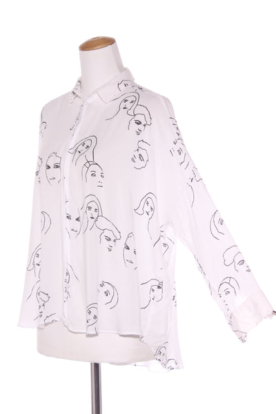 ZARA - Handrawn face print shirt! 14