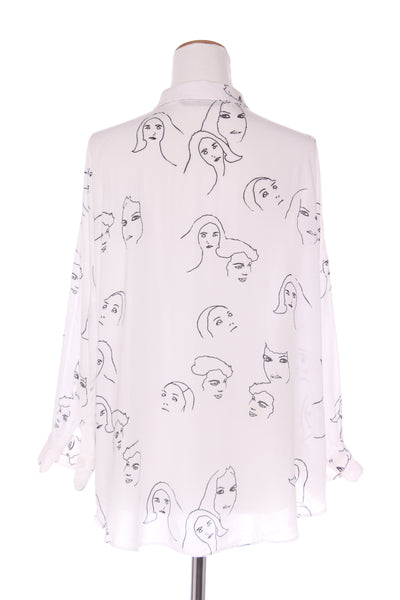 ZARA - Handrawn face print shirt! 14