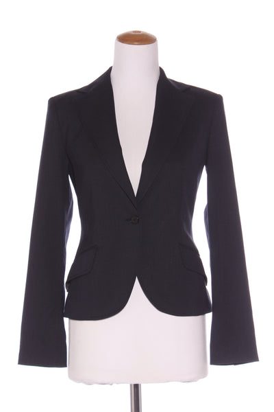 OXFORD - Navy tailored wool blend jacket! 8-10