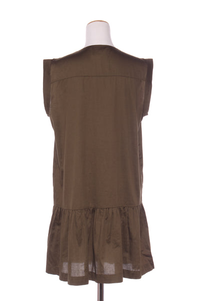 MINERAL - Pintuck detail cotton dress - Khaki! 14