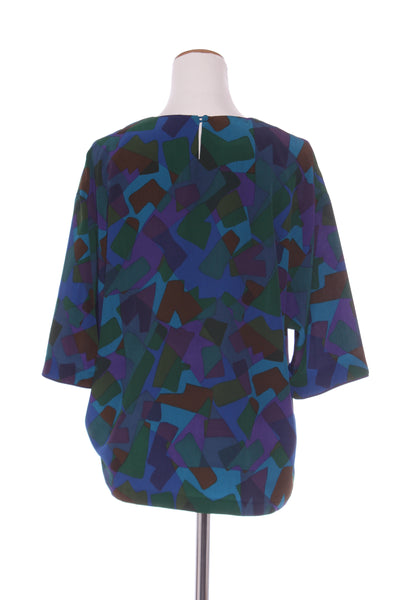 DAVID CARMODY (NZ) Geo print vintage top! 12-14