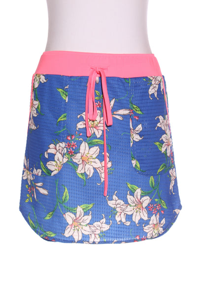CHARLO - Lily print blue mini skirt! 8