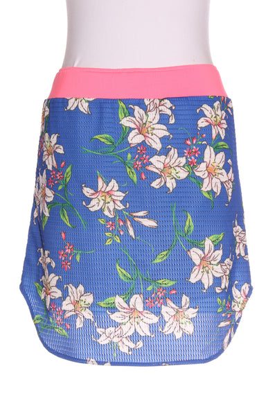 CHARLO - Lily print blue mini skirt! 8