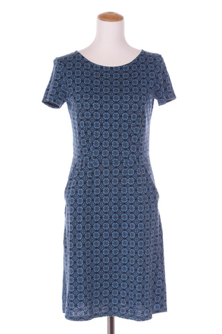 BODEN - Blue + navy jersey knit dress! 6-8