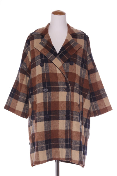THING THING - Brown check coat! 12