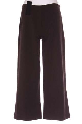 MILD RED (NZ) Brown wool blend wide leg pant! 10