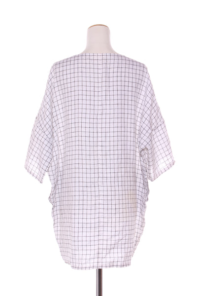 ZEPHYR - Relaxed linen grid print dress! 10-12