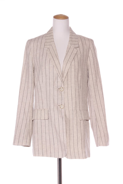 RE:UNION - Aster linen blazer - Natural/pinstripe! 12