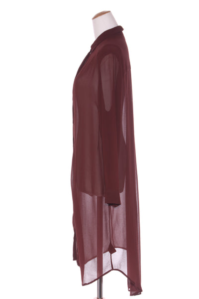 MAX - Viscose sheer shirt dress/duster - Cocoa! 12