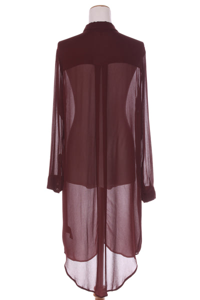 MAX - Viscose sheer shirt dress/duster - Cocoa! 12