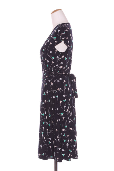 JACQUI.E - Faux wrap green floral dress! 10