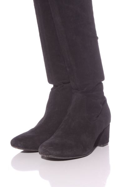 MAJE - Thigh high sleek leather boots! 8-8.5