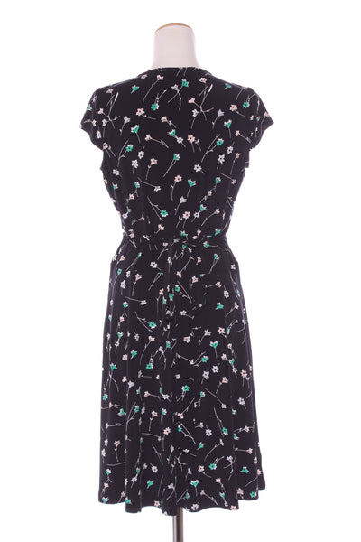 JACQUI.E - Faux wrap green floral dress! 10