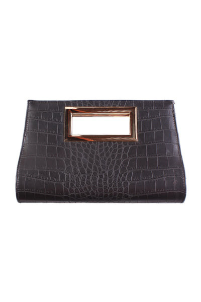 RUBY & KIT - Croc embossed clutch!