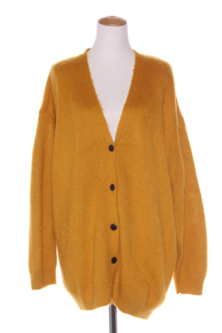 TOPSHOP (UK) Mustard knit cardi! 14-16