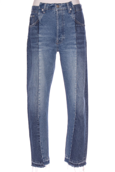 ZARA - Contrast cropped straight leg jeans! 12