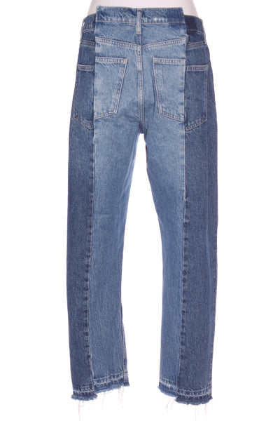ZARA - Contrast cropped straight leg jeans! 12