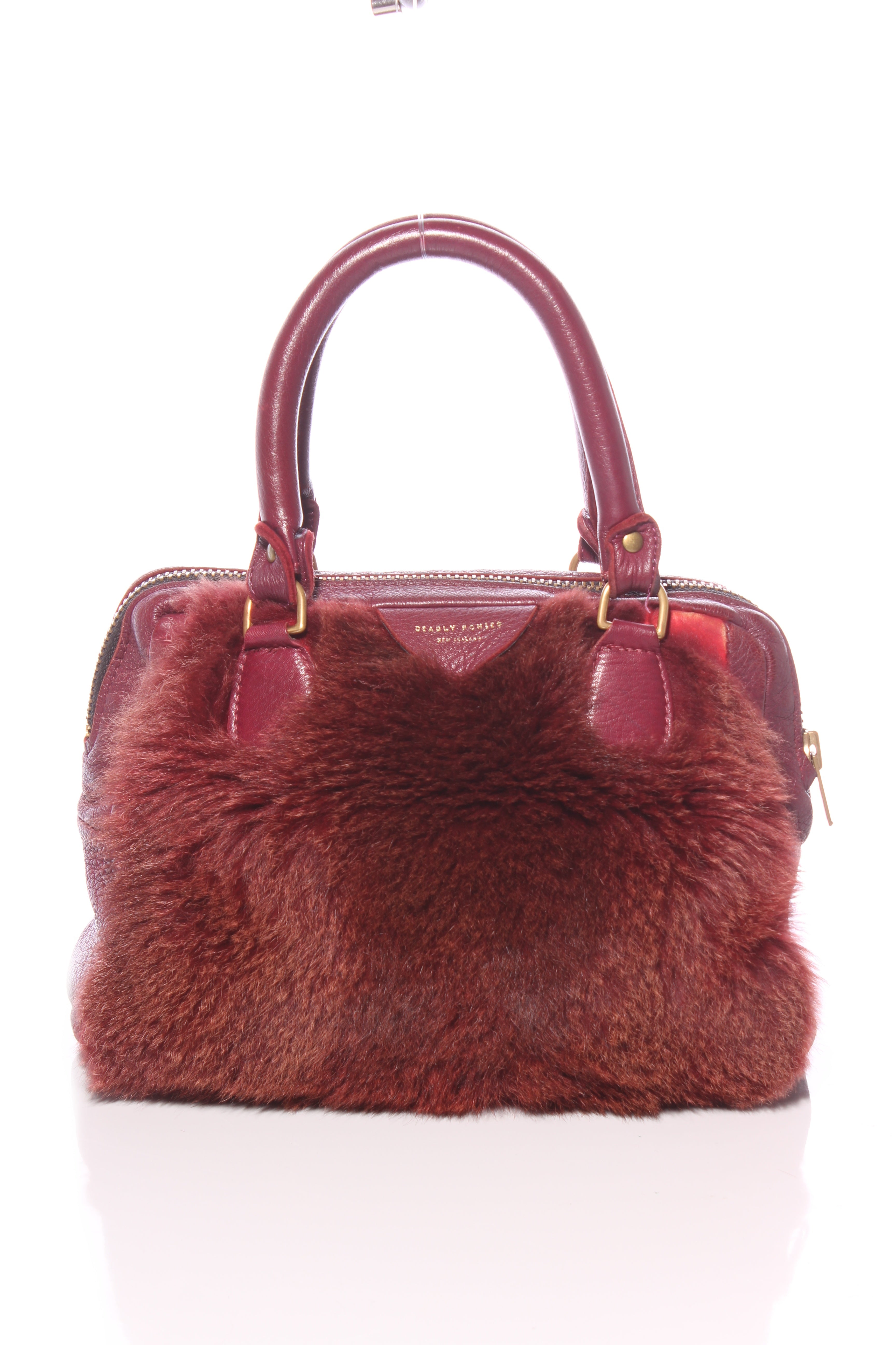 DEADLY PONIES Possum fur handbag