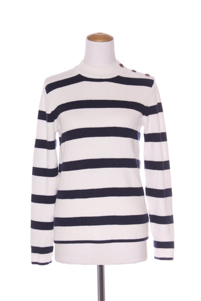 SPIRIT - Navy/white stripe knit jumper! 10-12