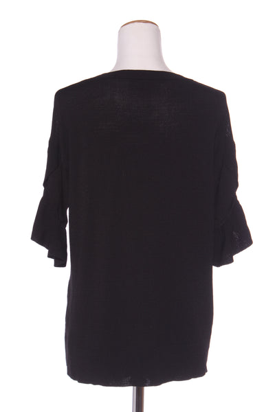 WHISTLE - Ruffle sleeve viscose knit top! 12-14