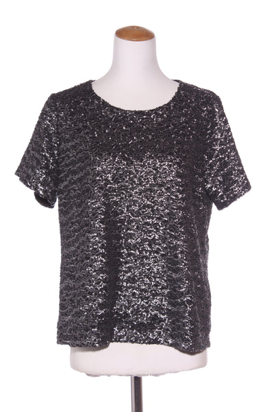 MAX - Heavy sequin top - Pewter! 12