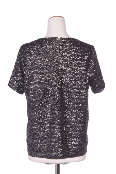 MAX - Heavy sequin top - Pewter! 12