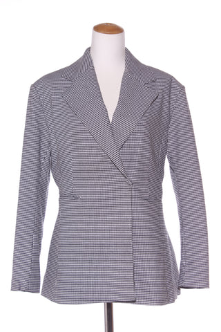 H&M - Houndstooth tailored fit and flare blazer! 14