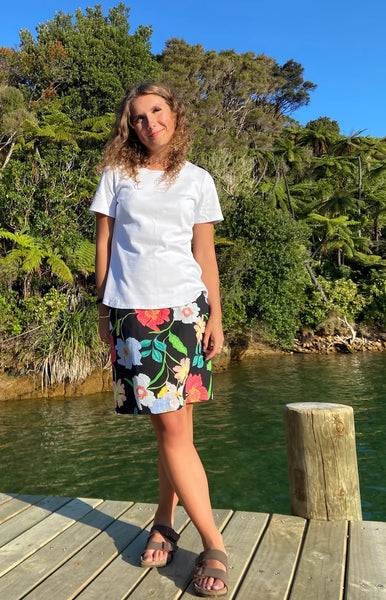 LOVE & GLORY (BN) Linen Leticia floral skirt! 8