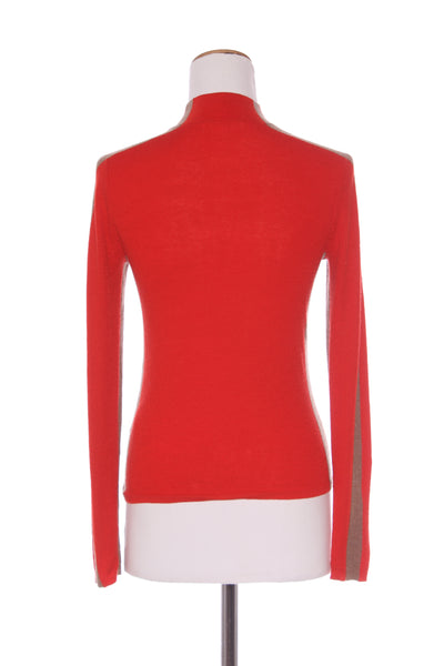 MAX - Merino knit jumper - Brown/red! 10-12