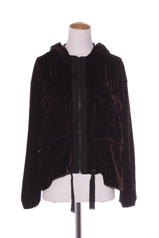 FOIL - Lush velvet hooded jacket - Brown! 10-14