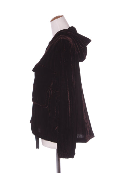FOIL - Lush velvet hooded jacket - Brown! 10-14