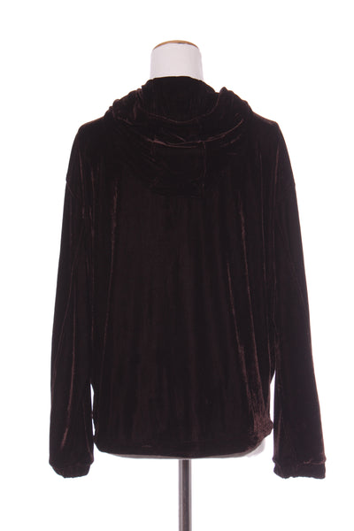 FOIL - Lush velvet hooded jacket - Brown! 10-14