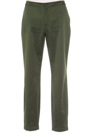 ELK - Satin twill straight trouser - Moss green! 14