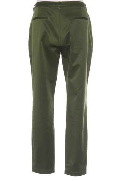 ELK - Satin twill straight trouser - Moss green! 14