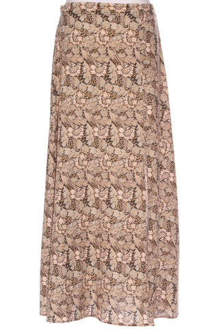 MIRROU - Green floral cotton maxi skirt! 14