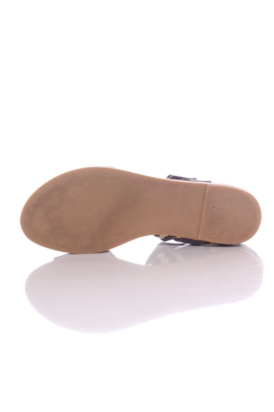 GORMAN - Hide leather checker print sandals! 37