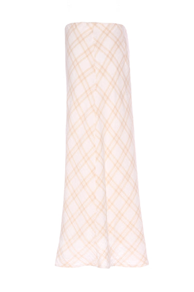 GHANDA CO - Textured plaid bias midi skirt! 12