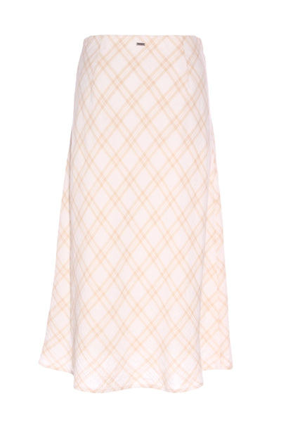 GHANDA CO - Textured plaid bias midi skirt! 12