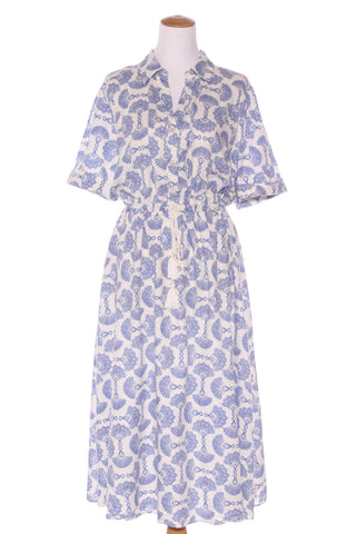 AMAYA - Fan print midi dress! 16