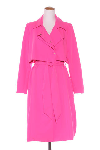STELLA ROYAL - Fluro pink trench coat! 16