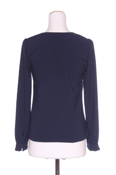 REVIEW - Frill sleeve blouse - Navy! 8