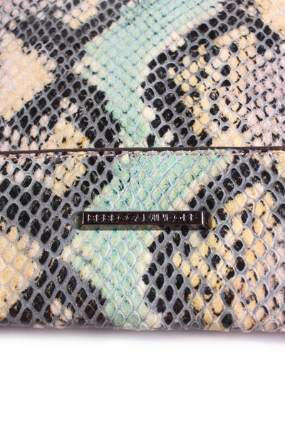 REBECCA MINKOFF "Snake leo" leather clutch!