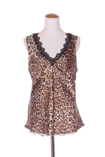 DECJUBA (LN) Lace trim leopard satin cami! 14